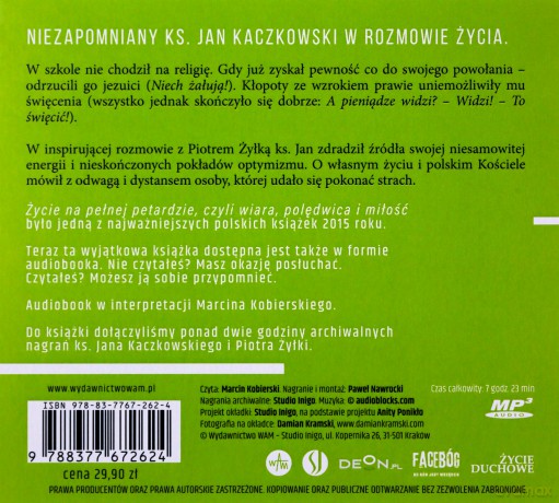 Życie na pełnej petardzie czyli wiara - Żyłka Piotr, Kaczkowski Jan [AUDIOBOOK]