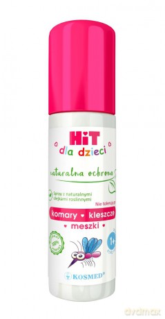 HIT dla dzieci spray z naturalnymi olejkami roślinnymi przeciw komarom, kleszczom i meszkom 100 ml		