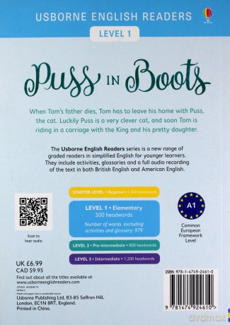 English Readers Level 1 Puss in Boots [KSIĄŻKA]