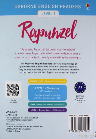 English Readers Level 1 Rapunzel [KSIĄŻKA]