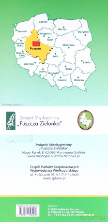 Puszcza Zielonka mapa turystyczna 1:50 000