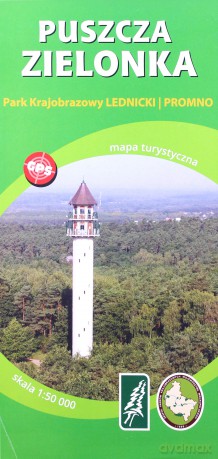 Puszcza Zielonka mapa turystyczna 1:50 000