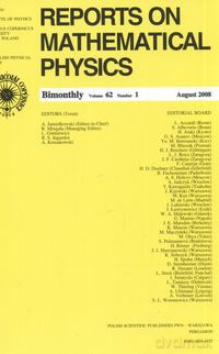 Reports on Mathematical Physics 62/1 2008 Kraj [KSIĄŻKA]