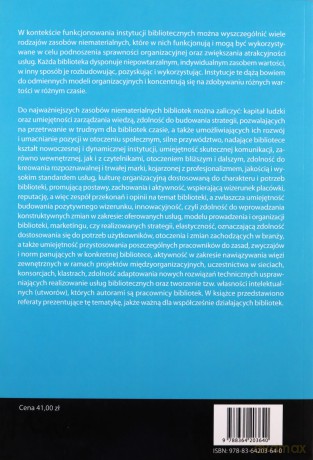 Zarządzanie zasobami niematerialnymi bibliotek w społeczeństwie wiedzy [KSIĄŻKA]