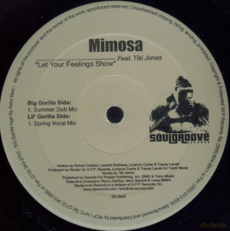 Mimosa Feat. Tiki Jones: Let Your Feelings Show [Winyl]