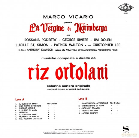 Riz Ortolani: Ost: La Vergine Di Norimberga [Winyl]