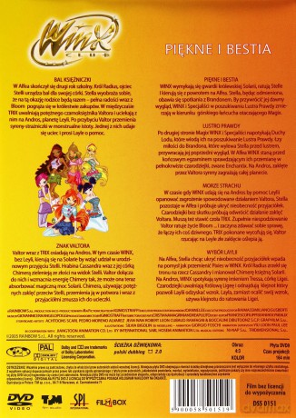 Winx Club: Magiczna podróż / Magiczne czarodziejki / Nowa czarodziejka / Nowe moce / Piękne i Bestia / Potęga mocy / Serce i miecz / Świat magii / Tajemnica Zaginionego Królestwa Pakiet [9DVD] 
