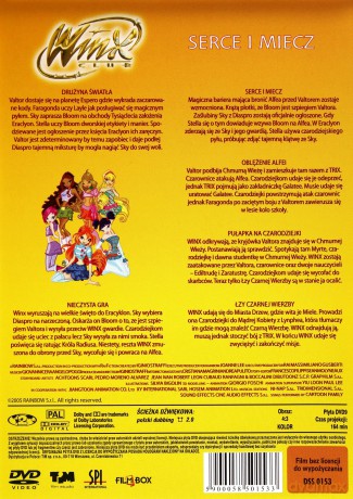 Winx Club: Magiczna podróż / Magiczne czarodziejki / Nowa czarodziejka / Nowe moce / Piękne i Bestia / Potęga mocy / Serce i miecz / Świat magii / Tajemnica Zaginionego Królestwa Pakiet [9DVD] 