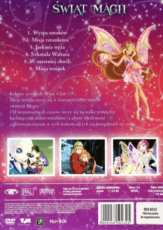 Winx Club: Magiczna podróż / Magiczne czarodziejki / Nowa czarodziejka / Nowe moce / Piękne i Bestia / Potęga mocy / Serce i miecz / Świat magii / Tajemnica Zaginionego Królestwa Pakiet [9DVD] 
