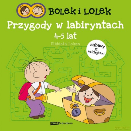 Bolek i Lolek. Przygody w labiryntach 4-5 lat (zabawy z naklejkami) - Elżbieta Lekan [KSIĄŻKA]