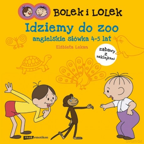 Bolek i Lolek. Idziemy do ZOO. Angielskie słówka - Elżbieta Lekan [KSIĄŻKA]