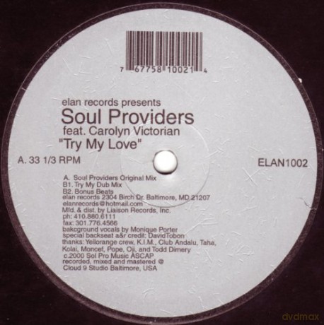 Soul Providers Feat. Carolyn Victorian: Try My Love [Winyl]