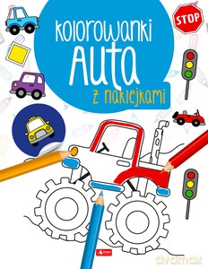 Auta. Kolorowanka z naklejkami [KSIĄŻKA]
