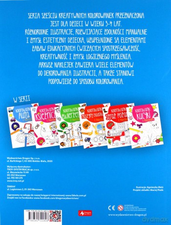 Auta. Kolorowanka z naklejkami [KSIĄŻKA]