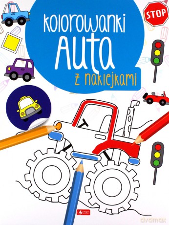 Auta. Kolorowanka z naklejkami [KSIĄŻKA]