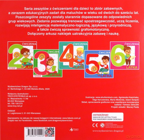 Ćwiczenia 2-latka z naklejkami [KSIĄŻKA]