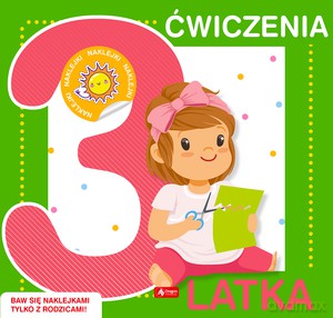 Ćwiczenia 3-latka z naklejkami [KSIĄŻKA]