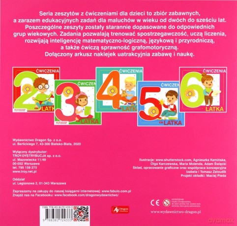 Ćwiczenia 6-latka z naklejkami [KSIĄŻKA]
