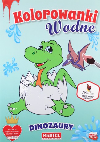 Kolorowanka wodna Dinozaury [KSIĄŻKA]