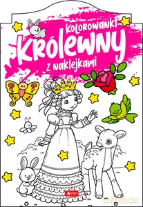 Królewny. Kolorowanka z naklejkami [KSIĄŻKA]