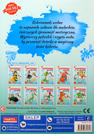 Owady. Kolorowanka wodna - Klaudia Jędrysiak, Hubert Włodarczyk [KSIĄŻKA]