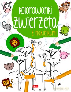 Zwierzęta. Kolorowanka z naklejkami [KSIĄŻKA]