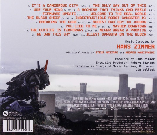 Chappie soundtrack [CD]