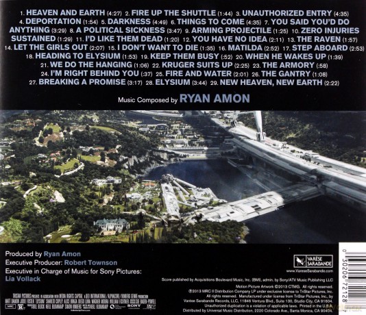 Elysium soundtrack (Elizjum) [CD]