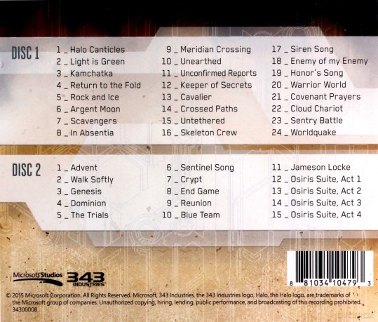 Halo 5 - Guardians soundtrack (Kazuma Jinnouchi) [CD]