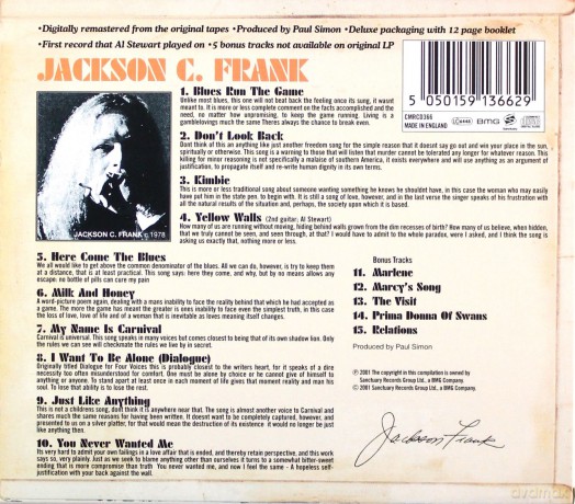Jackson C. Frank: Jackson C. Frank [CD]