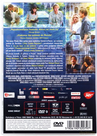 O północy w Paryżu [DVD]