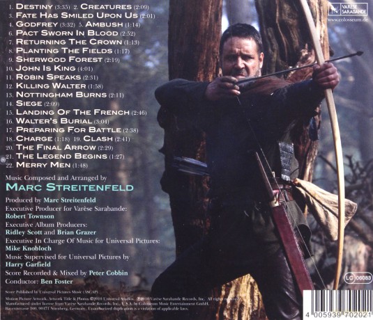 Robin Hood soundtrack [CD]