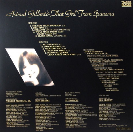 Astrud Gilberto: That Girl From Ipanema [Winyl]