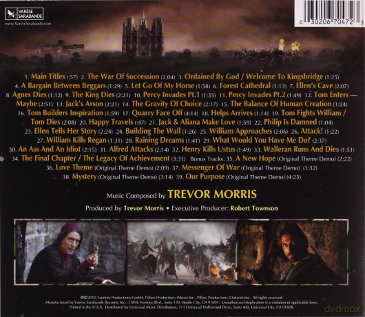 The Pillars Of The Earth soundtrack (Filary Ziemi) [CD]