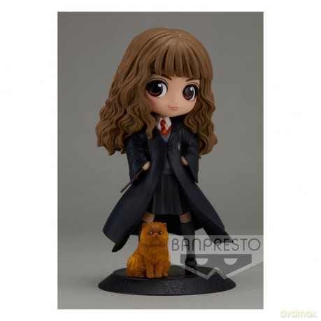HARRY POTTER - Q posket Hermione Granger with Crookshanks - 14 cm
