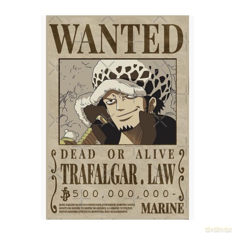 ONE PIECE - Poster Wanted Trafalgar Law (52x35)