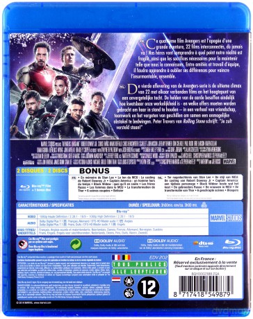 Avengers: Endgame (Koniec gry) [Blu-Ray]