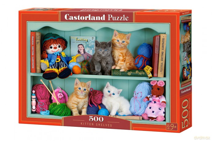 CASTORLAND 500 el. Kotki na półkach B-53377 [PUZZLE]