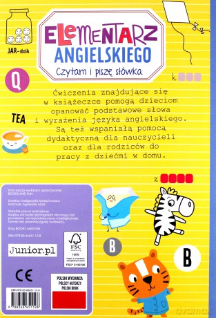 Elementarz Angielskiego. Czytam i piszę słówka [KSIĄŻKA]