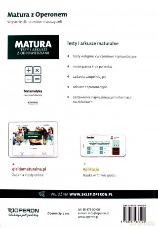 Matura 2021 Matematyka Vademecum zakres podstawowy - Kinga Gałązka [KSIĄŻKA]