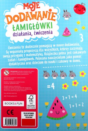 Moje dodawanie. Łamigłówki, działania, ćwiczenia [KSIĄŻKA]