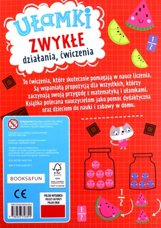 Ułamki zwykłe. Działania, ćwiczenia [KSIĄŻKA]