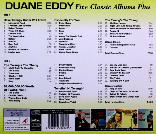 Duane Eddy: Five Classic Albums Plus [2CD]