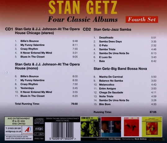 Stan Getz: Four Classic Albums [2CD]