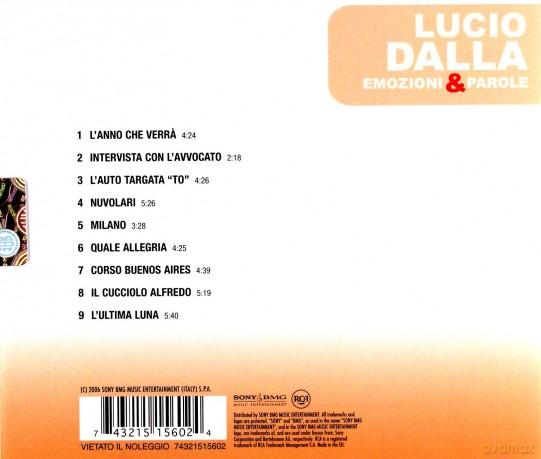 Lucio Dalla: Torino Milano E [CD]