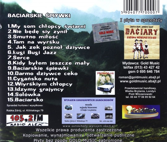 Baciary: Baciarskie śpiywki [CD]
