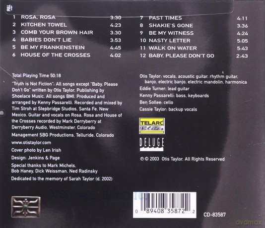 Otis Taylor: Truth Is Not Fiction [CD]