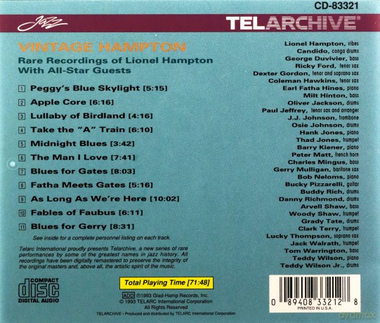 Lionel Hampton: Vintage Hampton [CD]