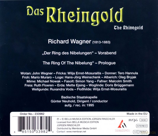 Richard Wagner: Wagner: Das Rheingold [2CD]