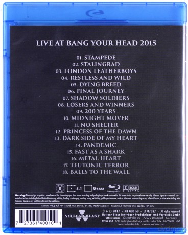 Accept: Restless Live Amaray [Blu-Ray]